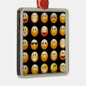 黒絵文字 メタルオーナメント (右)