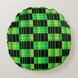 黒緑のポフ枕抽象芸術枕 ラウンドクッション