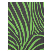 黒緑動物プリントストライプテーブルクロス テーブルクロス (正面)