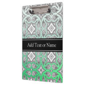 黒緑曼荼羅禅パーソナライズされた クリップボード (左)