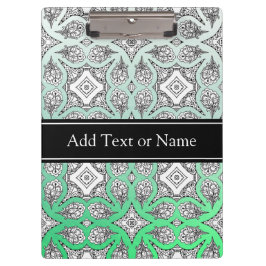 黒緑曼荼羅禅パーソナライズされた クリップボード