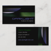 黒緑紫色の抽象的でモダンな一般的 名刺 (正面/裏面)