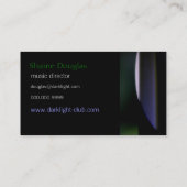 黒緑紫色の抽象的でモダンな一般的 名刺 (裏面)