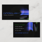 黒緑青く抽象的でモダンな一般的 名刺 (正面/裏面)