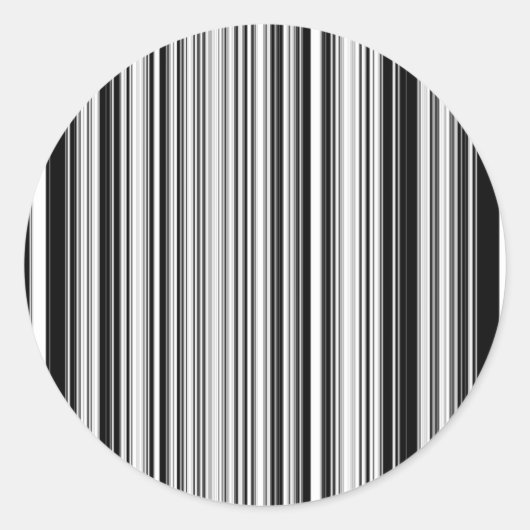 黒線と白線 ラウンドシール (正面)