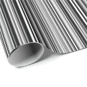 黒線と白線 ラッピングペーパー (ロールコーナー)