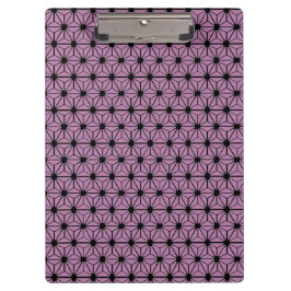 黒線の紫色の星模様 クリップボード