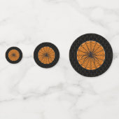 黒縁どクモウェブと黒スパイダーハロウィン コンフェッティ (正面)