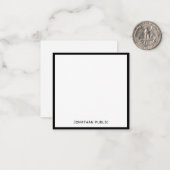 黒縁どクラシック書型付シンプル型 ノートカード (正面/裏面インサイチュ)