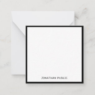 黒縁どクラシック書型付シンプル型 ノートカード