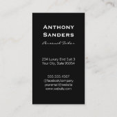 黒縁どフェイク革 名刺 (裏面)