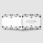 黒縁どフローラオン白 ゲストブック (全面)