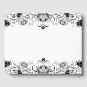 黒縁どフローラオン白 ゲストブック (裏面)