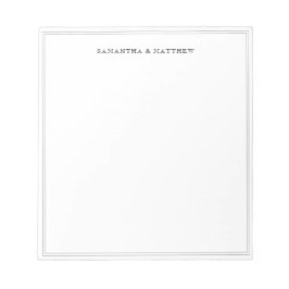 黒縁ど二重カップル名 ノートパッド