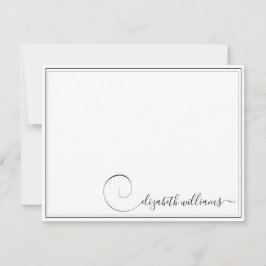 黒縁ど字文房具 ノートカード