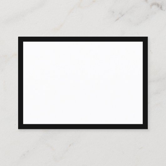 黒縁ど政論家名刺 名刺 (裏面)