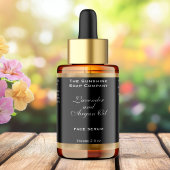 黒織金箔化粧品用ドロッパーボトル ラベル