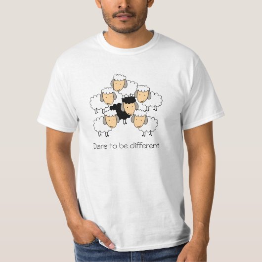 黒羊で個性を貫く Tシャツ (正面)