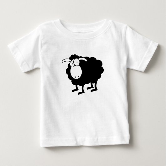 黒羊 ベビーTシャツ (正面)