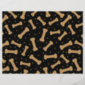 黒背スクラップブック付き黒犬の骨紙 チラシ (裏面)