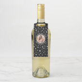 黒背景にパールサークルの写真 ボトルネックタグ (ボトル)