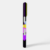 黒背景に揺れるハート Case-Mate iPhoneケース (裏面 / 右)