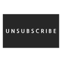 黒背景に白文字のUNSUBSCRIBE