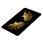 黒背景に金の天使の翼 マグネット (左側)