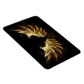 黒背景に金の天使の翼 マグネット (右側)