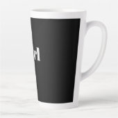 黒背景にGirl Text Nameのラテマグ カフェラテマグ (右)