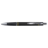 黒背景のインフィニティ・シンボル ボールペン (裏面)