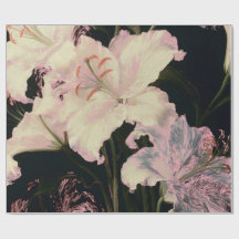 黒背景のエレガントな白いユリの花 フローラル