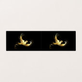 黒背景のゴールデンバード 名刺 (外部フラット)