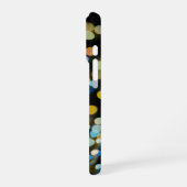 黒背景のボケ泡 iPhoneケース (左側面)