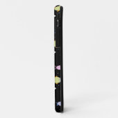黒背景のモダンな多色魚 Case-Mate iPhoneケース (裏面/左)