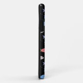 黒背景のモダンな多色魚 Case-Mate iPhoneケース (裏面/右)