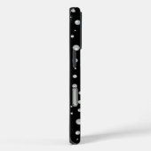 黒背景の真珠模様 Case-Mate iPhoneケース (裏面 / 右)