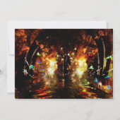 黒背景の美術展招待状 招待状 (裏面)