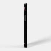 黒背景の花 iPhoneケース (右側面)