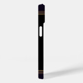 黒背景の青い花 Case-Mate iPhoneケース (裏面 / 右)