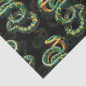 黒背景スネークパターンデザイン 薄葉紙 (詳細)