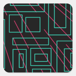 黒背景デザイン スクエアシール