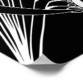 黒背景禅ドードルアダルトカラーリングポスター ポスター (角)