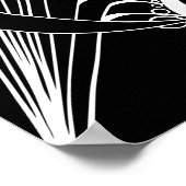 黒背景禅ドードルアダルトカラーリングポスター ポスター (角)