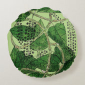 黒胡椒の植物1578年 ラウンドクッション (裏面)