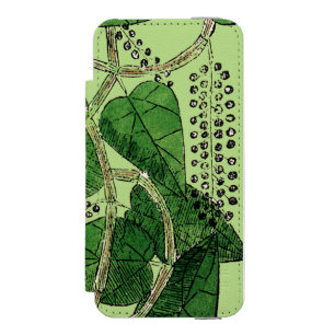 黒胡椒の植物1578年 iPhone SE/5/5sウォレットケース