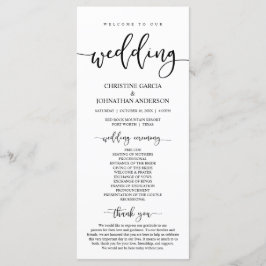 黒脚エレガント本、私たちの結婚儀式 プログラム