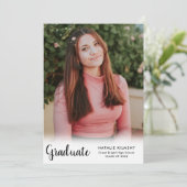 黒脚モダン本大学院写真卒業 案内状 (スタンド正面)