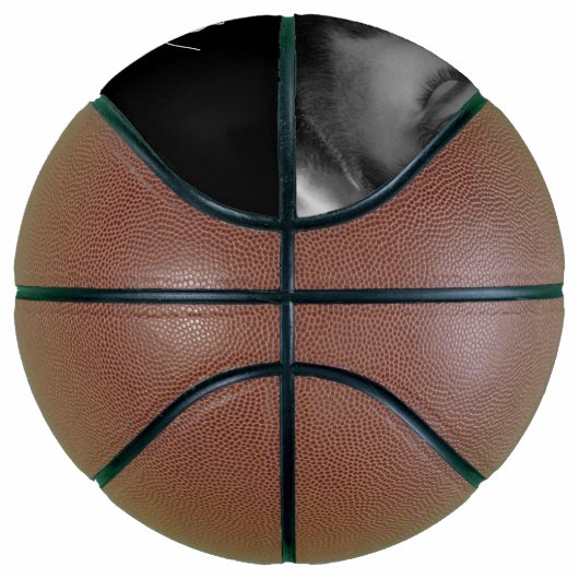 黒脚本の父エスト。年パーソナライズされた写真 バスケットボール (右)