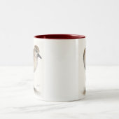 黒膨らまされたチドリのコーヒー・マグ ツートーンマグカップ (中央)